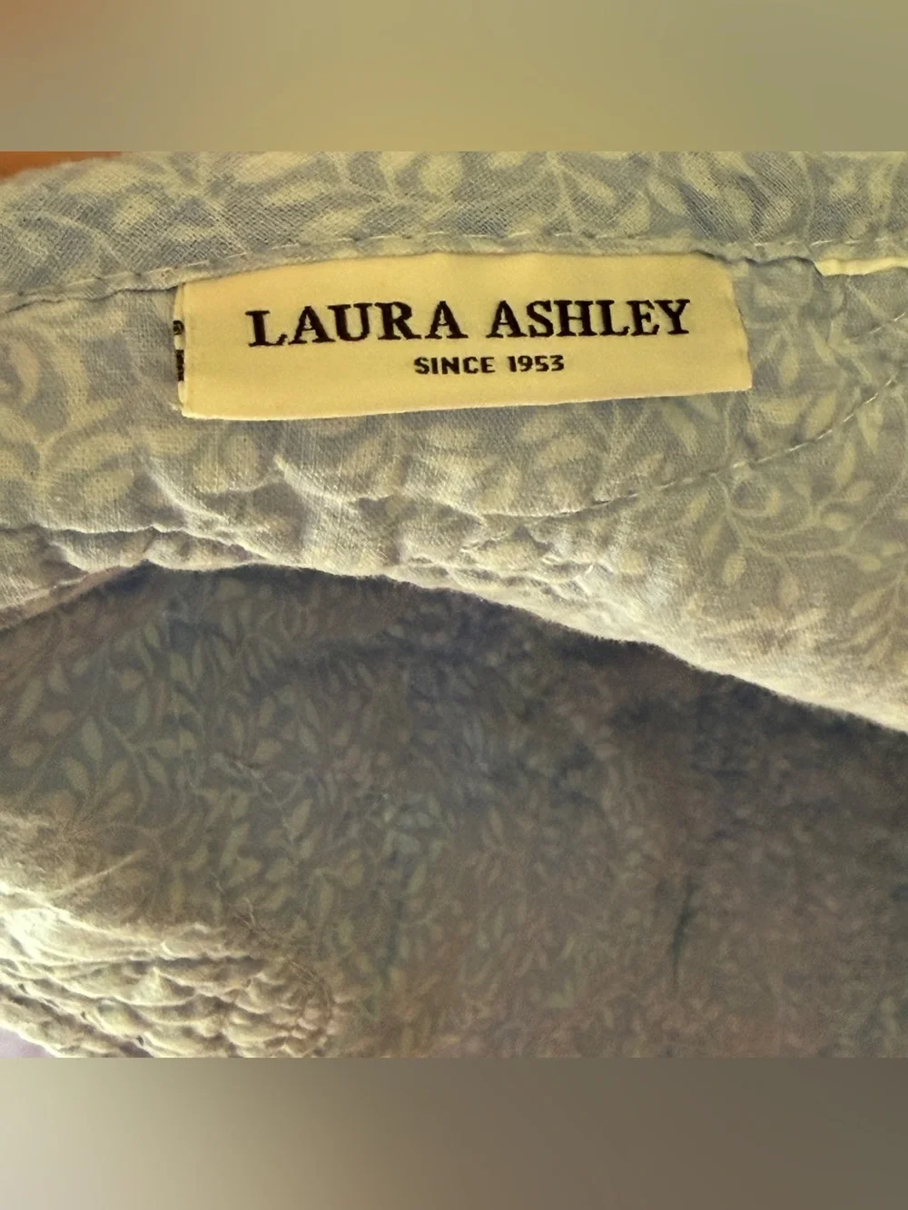 Laura Ashley Reversible Cotton Quilt Twin Floral Country Cottagecore Garden